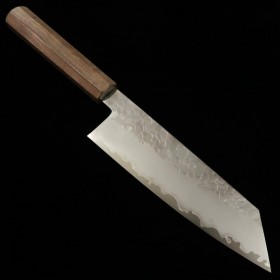 Japanese Bunka knife - HADO - Shiosai - SG2 - Hammered - Walnut wood handle - size: 18cm