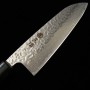 Japanese santoku knife MIURA Stainless AUS10 damascus Size:16,5cm