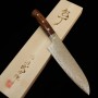 Japanese Santoku Knife - TAKESHI SAJI - Stainless Damascus R2 Steel...