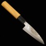 Japanese Ajikiri Knife - Miura - silver steel no.3 - Zelkova handle...