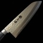 Japanese Santoku Knife - MIURA - VG10 - Hammered - Damascus - Navy handle - size: 16.5