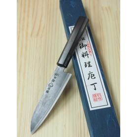 Japanese Handmade Petty Knife - TAKEDA HAMONO - Super Blue Steel - Size: 13cm