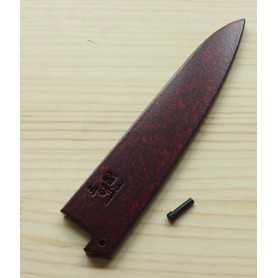 Wood Sheath (saya) for Petty - Red Color - for ZANMAI only - Size: 9/11/15cm