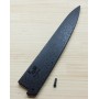 Wood Sheath (saya) for Sujihiki Slicer Knife - Black Color - for ZANMAI only - Sizes: 24 / 27cm