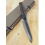 Japanese Petty Knife - SHIZU HAMONO - Gen Serie - VG-10 Black Damascus - Size: 13cm