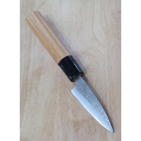 Japanese Ajikiri Knife - Miura - silver steel no.3 - Zelkova handle - Size7.5/9cm