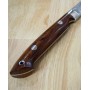 Japanese Fishing Knife - Katayama Yuta - Kawasemi - Damascus VG-10 - ironwood handle - spear - Size:7.3cm