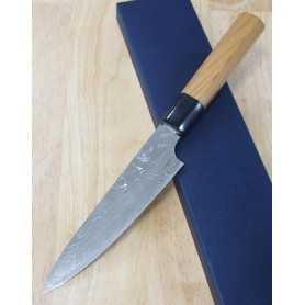 Japanese Petty knife - YUTA KATAYAMA - VG-10 - nickel damascus series - Size:13.5cm