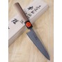 Japanese petty knife SHIGEKI TANAKA Spg2 damascus - Size:13,5/15cm