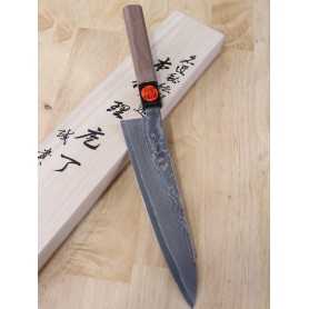 SHIGEKI TANAKA Gyuto (Chef's Knife) Powdered HSS R2 Damascus with Ir –  Honmamon-Japan