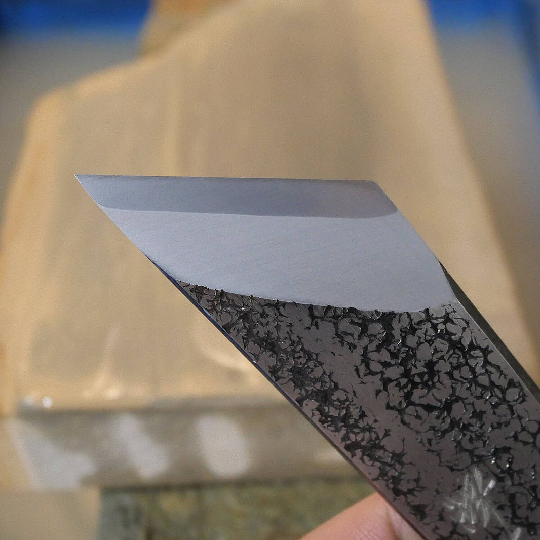 Miotsukushihime piedra de afilar natural Iyomeito NM06 Kokuzo 127×242×27 mm