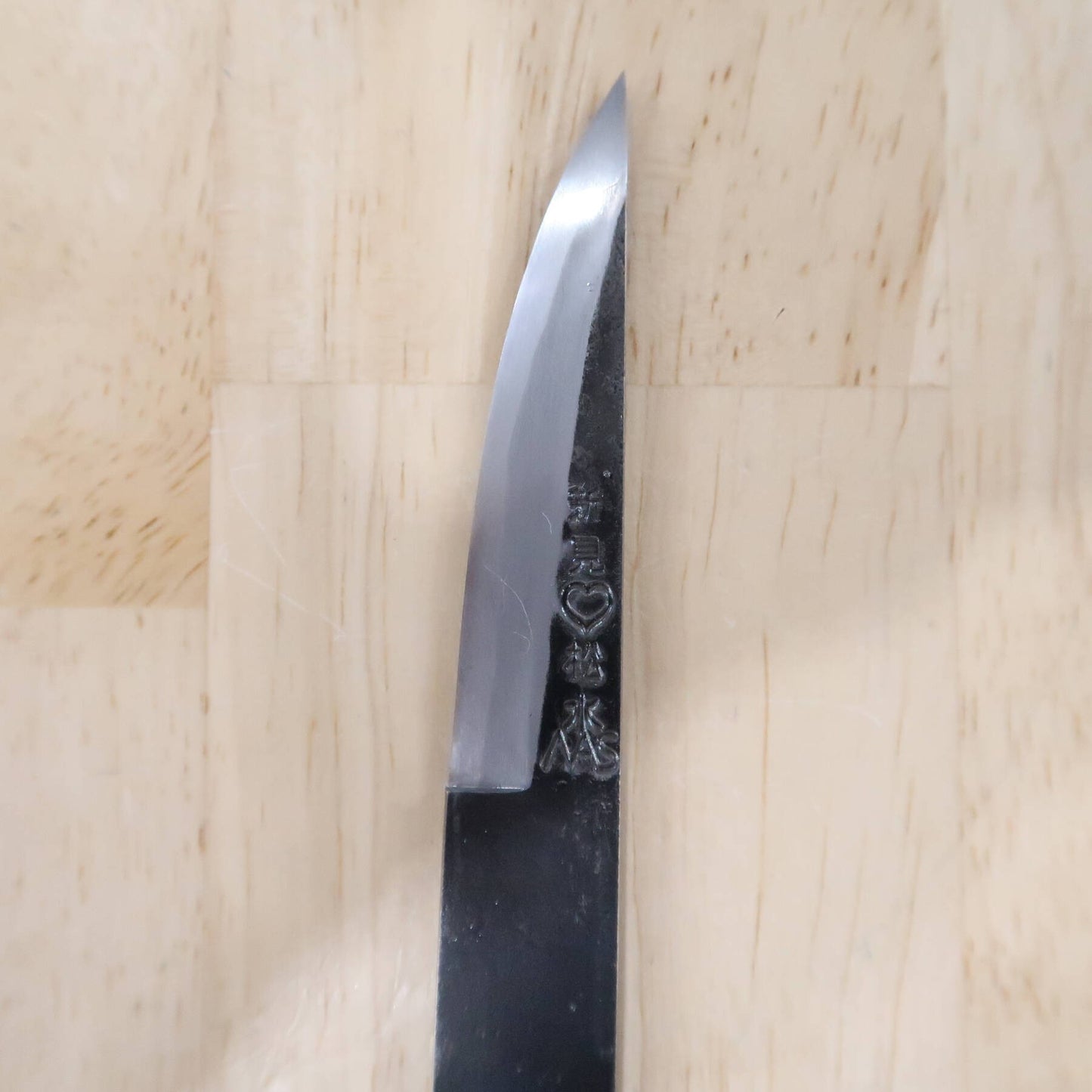 Takeda Hamono TAKEDA couteau artisanal de Bitchū, acier Hitachi Aogami Super, petit couteau (65 mm)