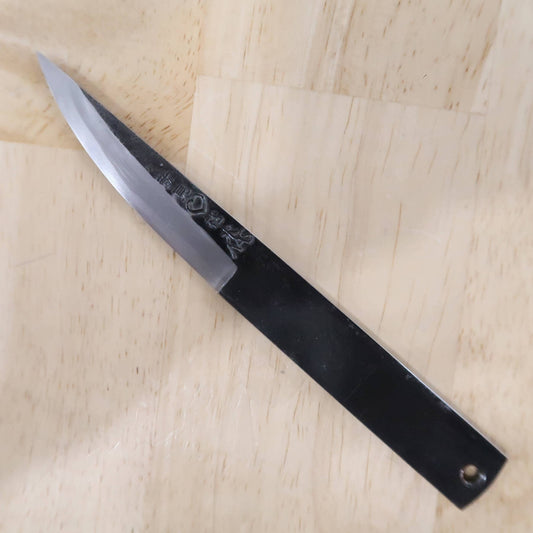 Takeda Hamono TAKEDA Bitchu forjado a mano, acero Hitachi Aogami Super, cuchillo pequeño (65 mm)