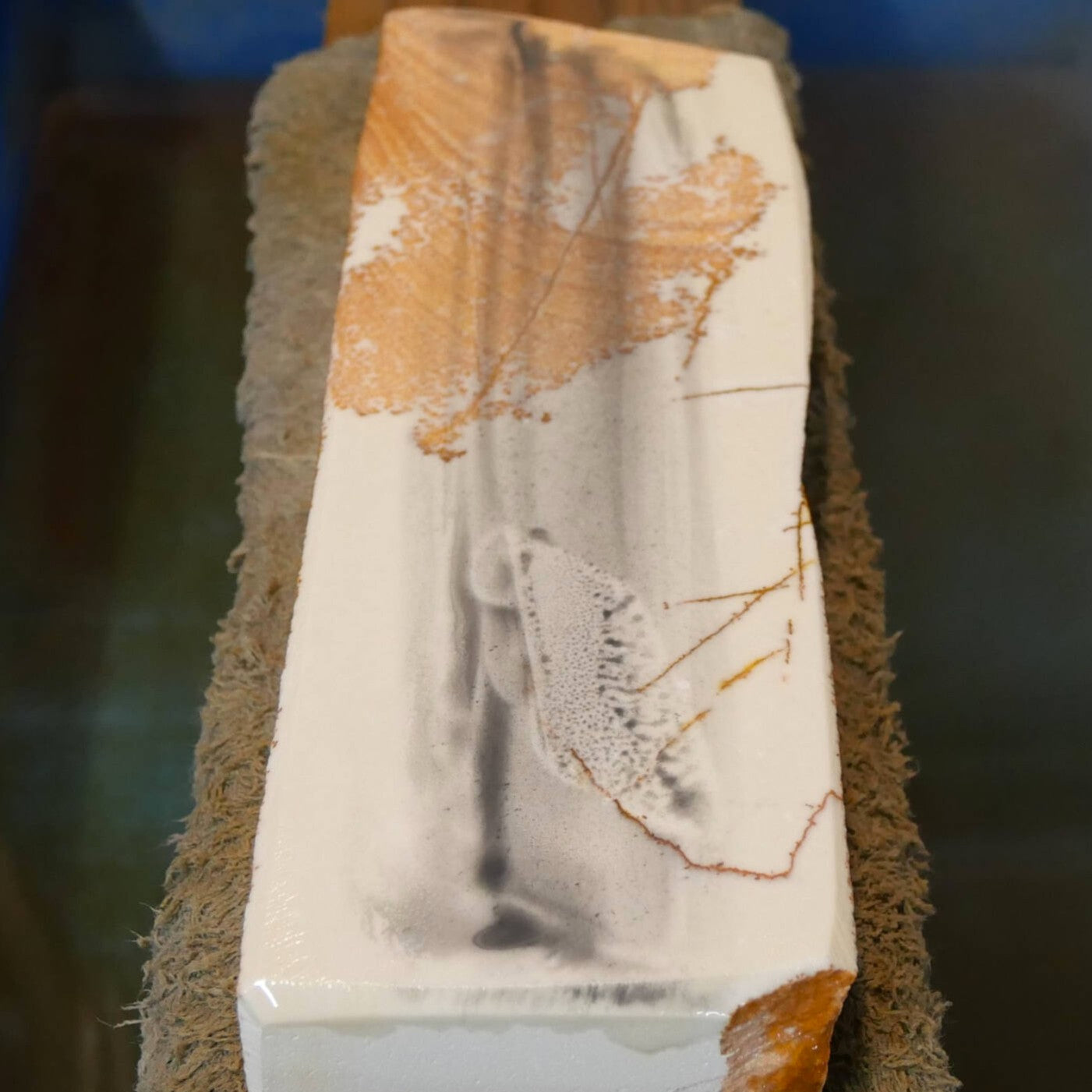 Mio Tsukushi Hime Piedra de afilar natural Iyo Meito NM17 Sakura 75×195×26mm