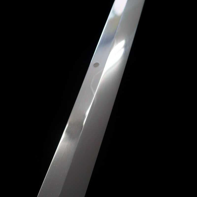Sakimaru Takobiki SUISIN obra de Ikeda Yoshikazu, Shirogami no.3, acabado de espejo,mango octogonal de Ébano y marfil artificial (300mm)
