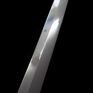 Sakimaru Takobiki SUISIN obra de Ikeda Yoshikazu, Shirogami no.3, acabado de espejo,mango octogonal de Ébano y marfil artificial (300mm)