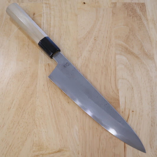 堺菊守 SAKAI KIKUMORI 菊月 梨 牛刀 白紙二号 朴八角柄 (210mm)