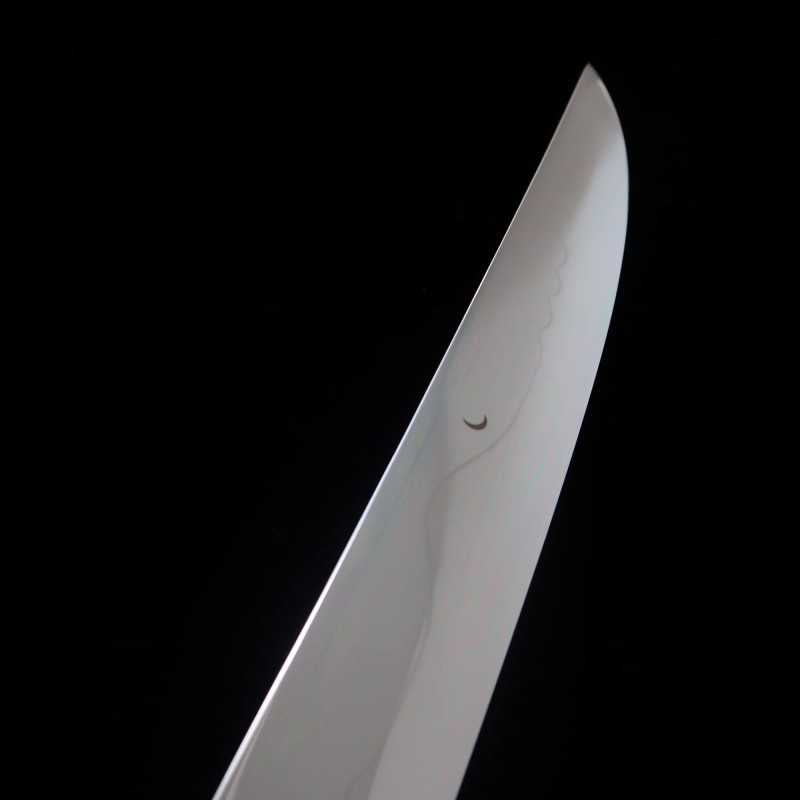 Sujihiki SUISIN White Steel Fuji-Honyaki Sword-Shaped, Fully Mirror-Finished Snakewood Silver-Wrapped Three-Piece Handle (300mm)