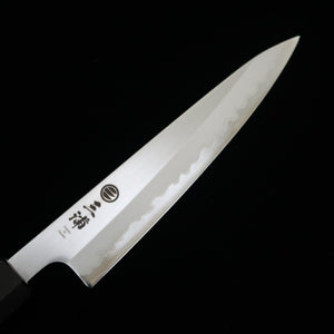 三浦MIURA　ペティ　白紙一号　ステン割込　朴八角柄（135/150mm）