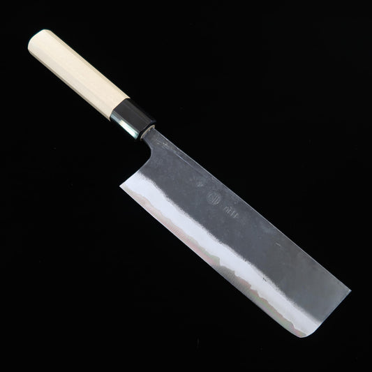 進藤恭平 KYOUHEI SHINDO 菜切 青紙二号 黒打ち 朴八角柄 （165mm）