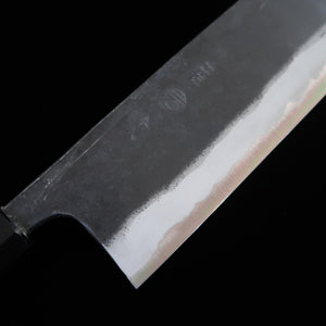 KYOUHEI SHINDO Nakiri, acier Aogami n°2, finition kuro-uchi, manche octogonal en magnolia (165mm)