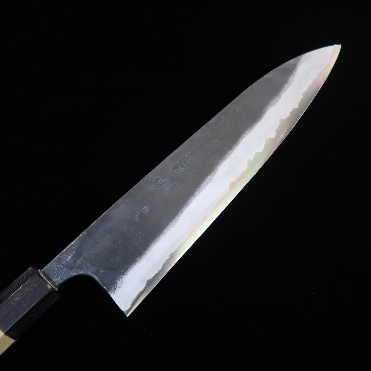 Kyouhei Shindo Faca Gyuto Aogami #2 Forjada Preta, cabo octogonal de magnólia (210/240mm)