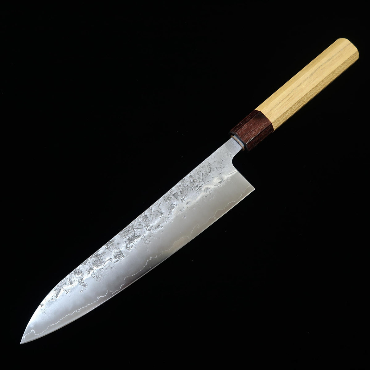 Miura Faca Gyuto SLD Semi-inox Acabamento Nashiji Cabo em Keyaki (210/240mm)