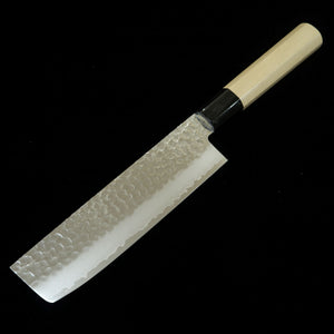 MIURA Nakiri Stainless Molybdenum Steel Hammered Damascus (160mm)