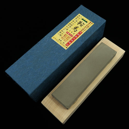 天然砥石　鞍馬　木製土台付　5000～8000番 : サイズ - 15cm