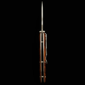 MCUSTA Classic Wave Damasco Ironwood Faca Dobrável MC-0018D (85mm)