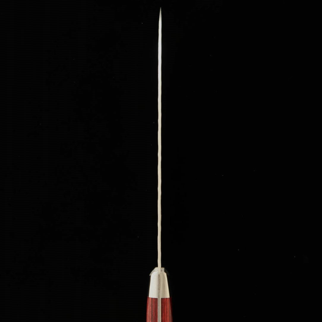 SUISIN Suisin Cabo de vinho Santoku VG10 Damasco martelado (180 mm)