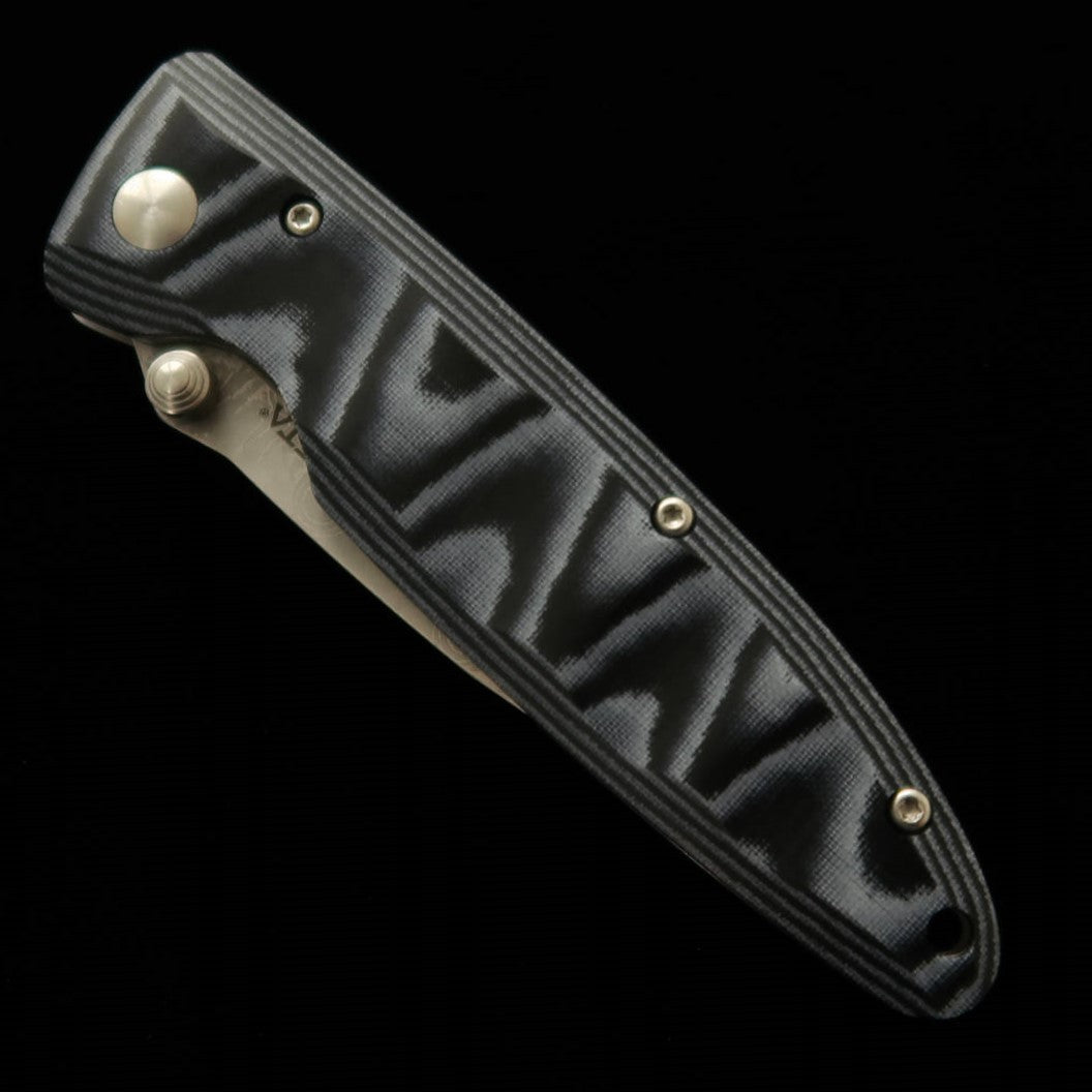 Folding Knife MCUSTA Classic Wave Damascus Blue Micarta MC-0010D (85mm)