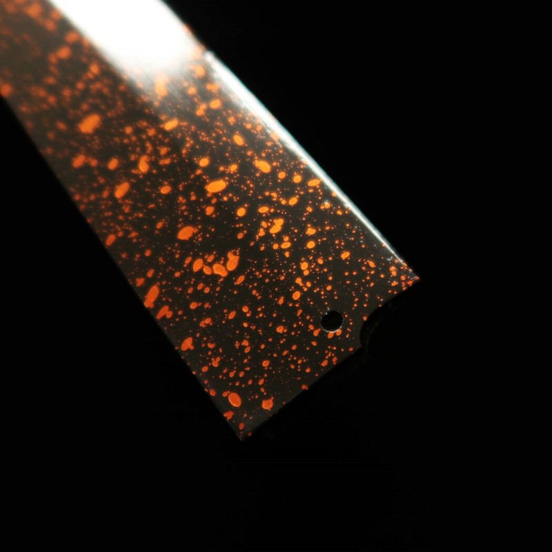 Knife Saya for Yanagiba lacquered (golden brown/dark) with pinhole (300mm)