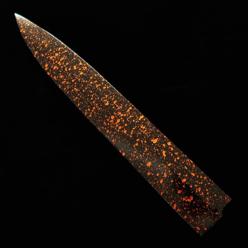 Knife Saya for Yanagiba lacquered (golden brown/dark) with pinhole (300mm)