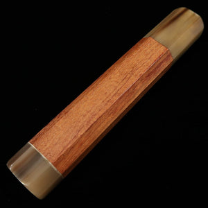 【OUTLET】牛刀用　カスタムハンドル 花梨 両端白水牛八角柄（240mm）