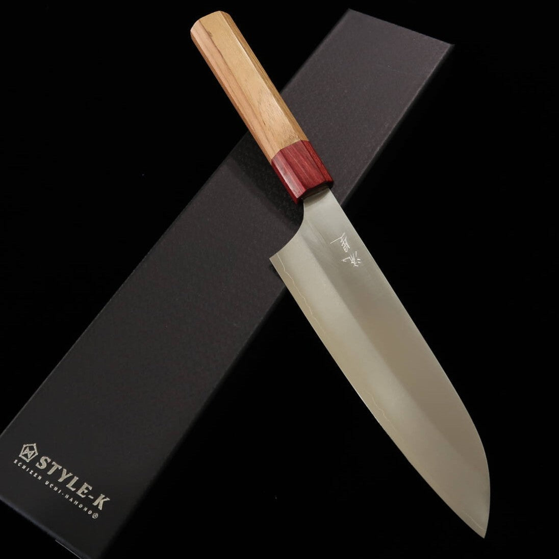 STYLE-K Makoto Kurosaki - Ryūsei - Santoku VG7, cabo de cerejeira americana (170 mm)