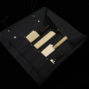 Miura Knives Original Knife Wrap Canvas 51 x 48cm Pack of 4 (Navy/Black/Red/Green/Sand)