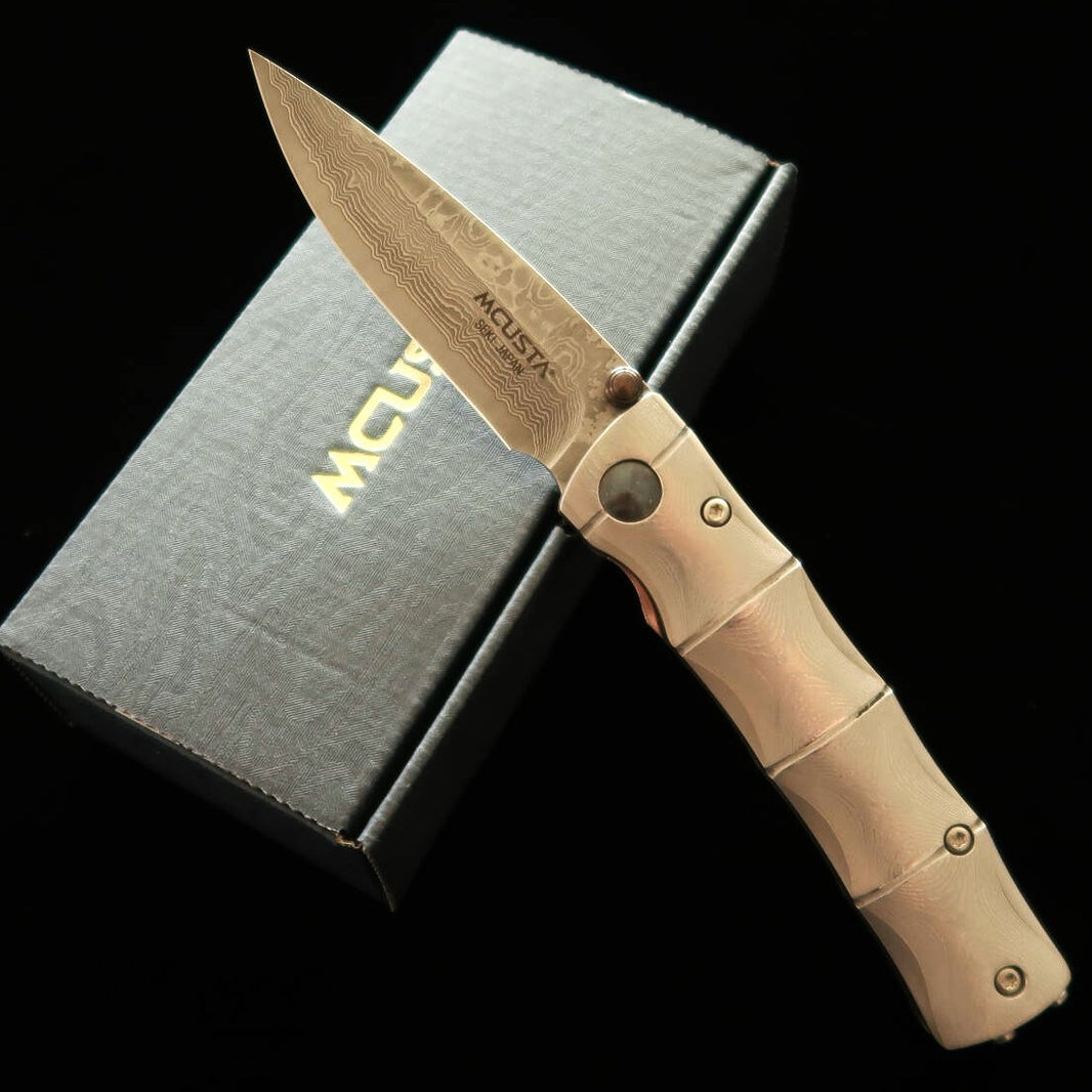 MCUSTA Shinra Série Bamboo VG-10 Damasco MC-0033D (71mm)