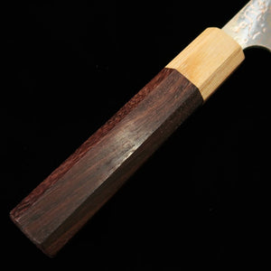 Saji Takeshi SAJITAKESHI Petty VG10 Damasco colorido, cabo octogonal de jacarandá (130mm)