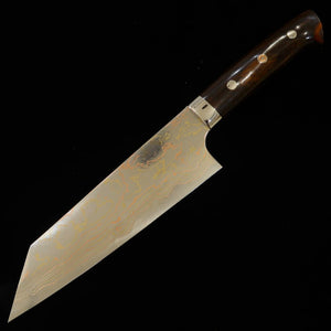 SAJI TAKESHI Aço Azul nº 2 Damasco Colorido Faca Bunka Ironwood (175mm)