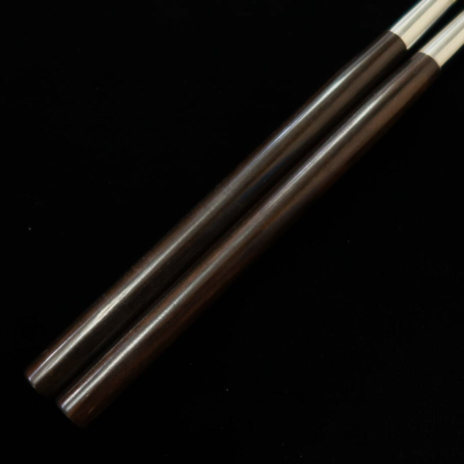 Palillos para servir - Titanio, mango de ébano (180 mm)