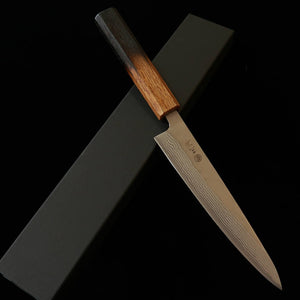 Miura MIURA Petty 440C, damasco mate, mango octogonal con laca quemada