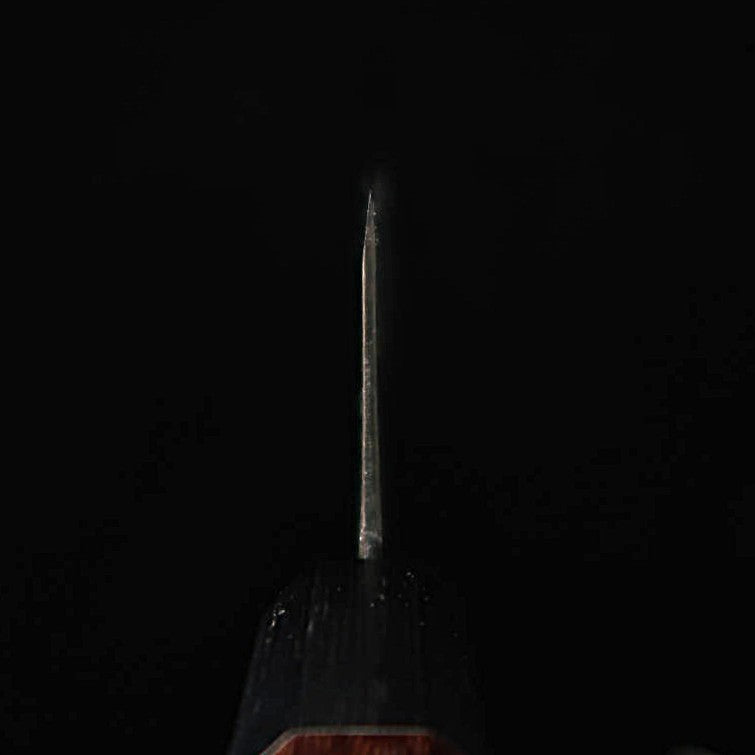 TAKEDA Hamono forja a mano Bitchū sujihiki/yanagiba de doble filo extra grande acero Hitachi Aogami Super (270 mm)