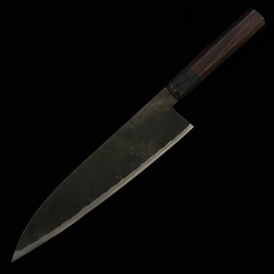 TAKEDA Couteau forgé à la main Bitchu Sasano (Moyen) Acier Hitachi Aogami Super (210 mm)