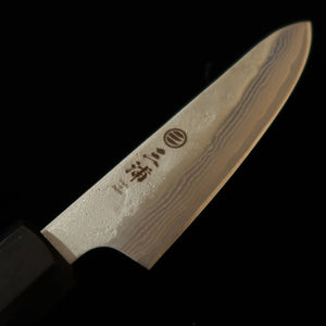 三浦MIURA ペティ 440C マット ダマスカス 桜八角柄（80mm）