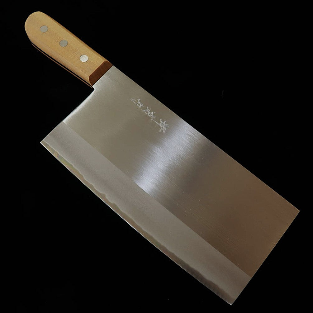 Sakai Kikumori 堺菊守 acero blanco nº2, cuchillo Hana de grosor medio (220 mm)
