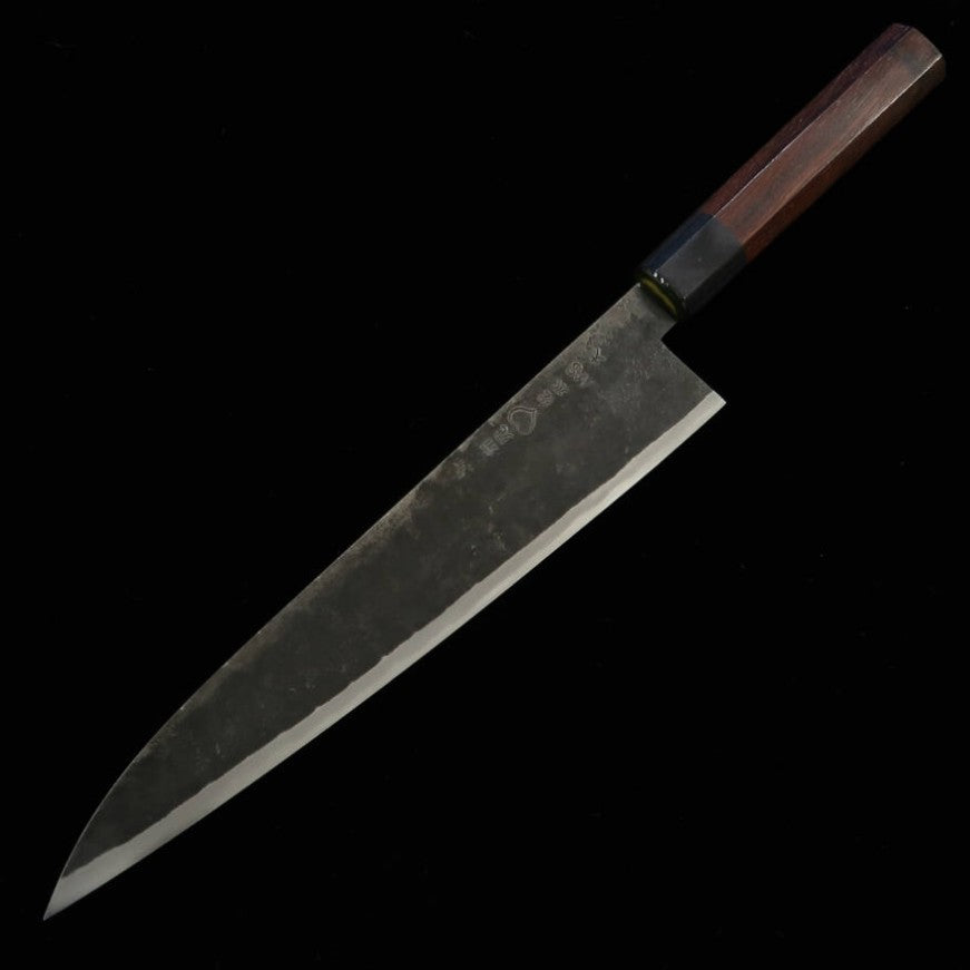 Takeda Hamono, forge artisanale de Bitchū, lame Sasano, acier Hitachi Aogami Super (240mm)