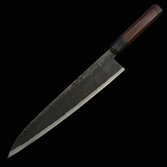 TAKEDA Cuchillería Takeda - Forja artesanal de Bitchū - Hoja Sasano - Acero Hitachi Aogami Super (240 mm)