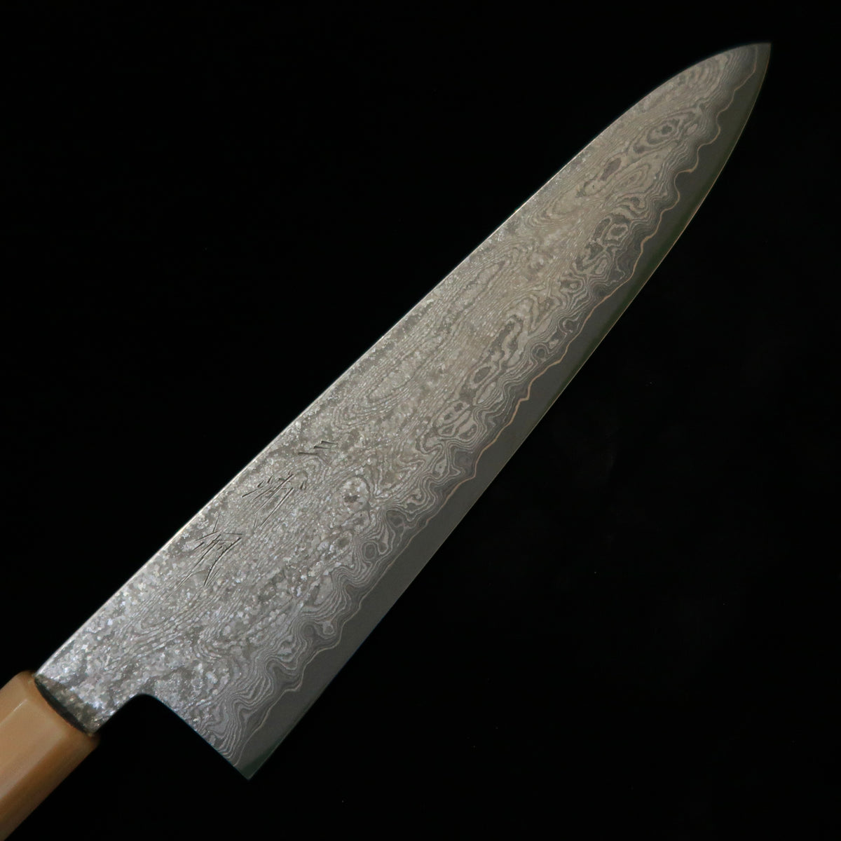 三浦佩MIURA Obidama 牛刀 銀紙三号 ダマスカス ブビンガハンドル（240mm）
