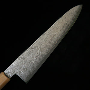 三浦佩MIURA Obidama 牛刀 銀紙三号 ダマスカス ブビンガハンドル（240mm）